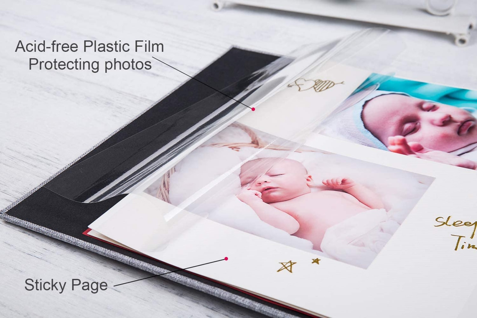 Name Photo Album Custom Personalized Linen Self Adhesive Etsy