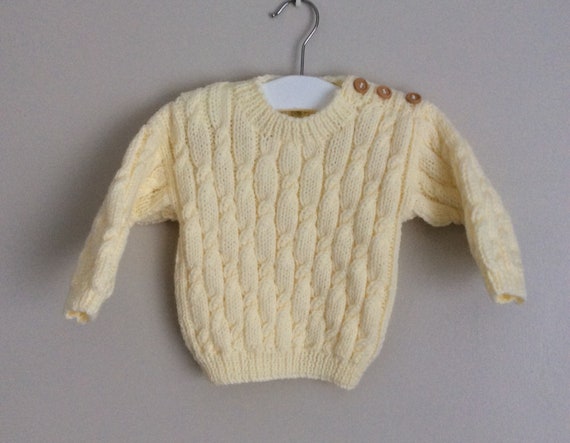 baby aran jumper