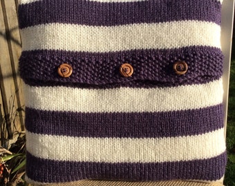 SALE PRICE Hand knitted cushion cover