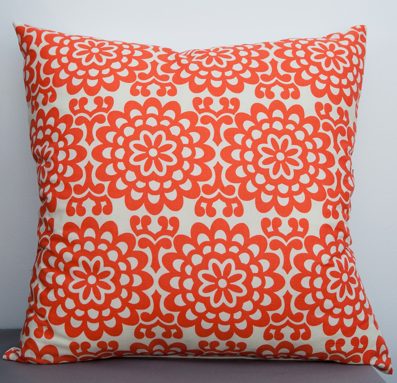 Coral Pillow With Lotus Flower Winter Trend February Find For Her