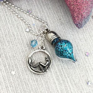 The Last Unicorn Necklace, Silver Unicorn Jewelry, Fairycore Magical Fairy  Dust Necklace Bottle, Party Favor Gift for Girl Goblincore 