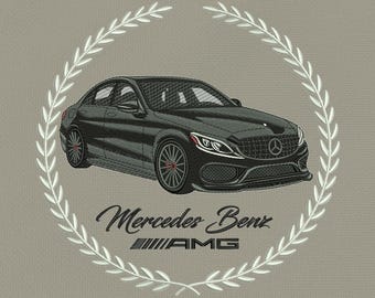 Mercedes AMG Embroidery Design | Motorsport Inspired Machine Embroidery Files | (dst, exp, pes, jef, vp3, ..) | Instant Digital Download