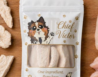 Freeze Dried Chicken Breast Dog Treats | Single Ingredient, Whole Cut, High Protein (2.5oz)
