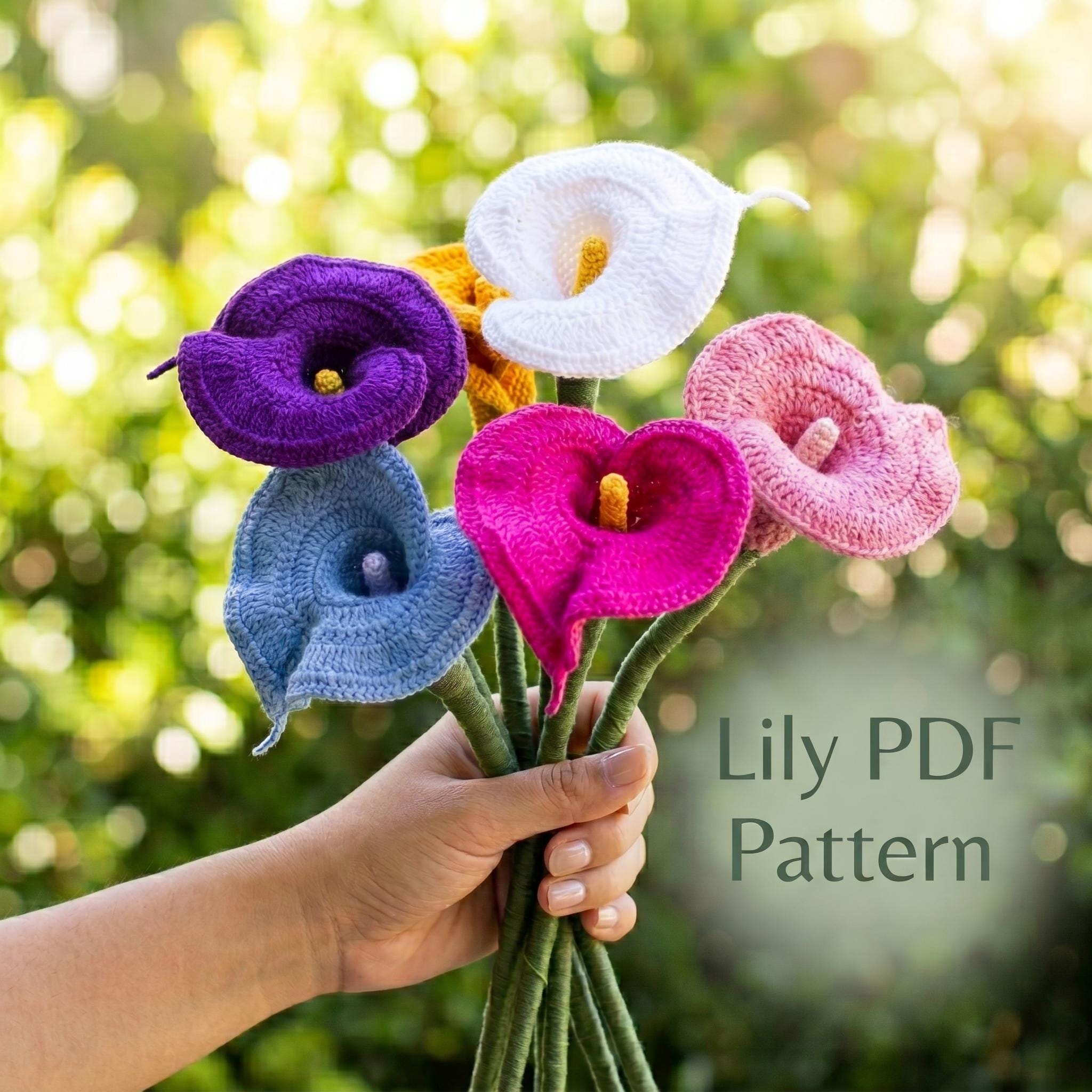 Easy Beginner Calla Lily Crochet Flower Pattern