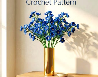Crochet Baby's Breath Pattern PDF, Easy Beginner Crochet Flower Pattern, DIY Wedding & Home Decor, Digital Download