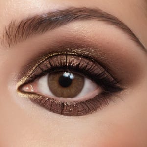 Vegan Brown Mineral, Cocoa Sparkle Eyeshadow | Pure Pigment Powder, Talc-Free - Versatile Creamy Finish