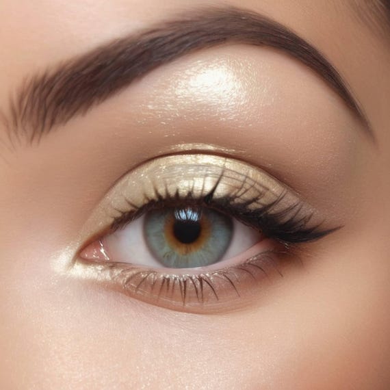 Vegan Mineral Makeup, Vanilla Shimmer Eyeshadow - Superfine Mica Pigment | Multi-Use, Oil-Free