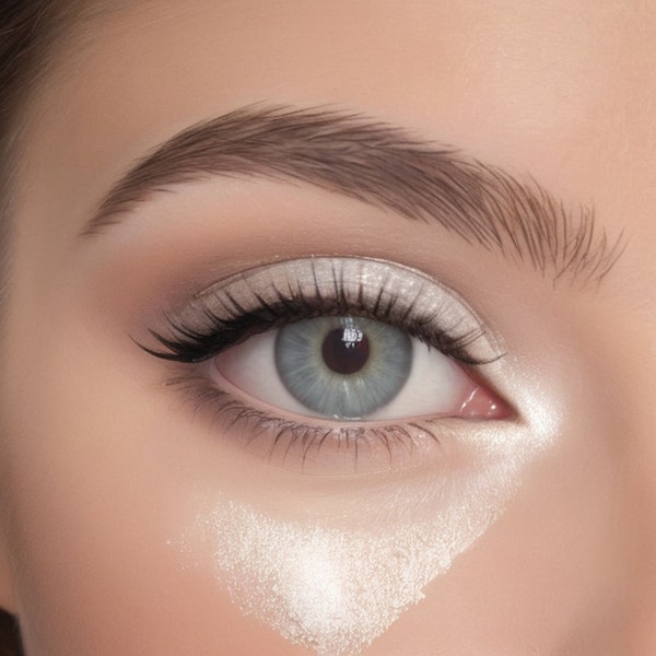 WHITE EyeShadow | Mica Colorant Pigment Powder | Mineral Eye Shadow | Vegan, Organic, Natural Cosmetics | SHIMMERY White Powder | Bare Pure