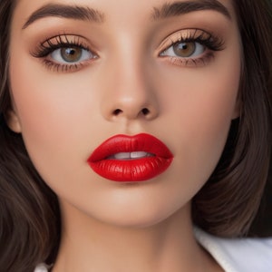 RED Matte Lipgloss | Liquid Lipstick | Organic, Vegan, Plastic Free | Cruelty Free Makeup Cosmetics | Long Lasting Waterproof Red Lip Color