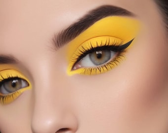 Bright Lemon Yellow, Vegan Matte Eyeshadow | Mineral Pigment Powder | Cruelty-Free, No Titanium Dioxide
