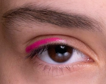 Pink FUSCHIA PEN EYELINER / Líquido No Tóxico / Maquillaje Mineral Desnudo Natural Vegano Orgánico / Impermeable para ojos sensibles