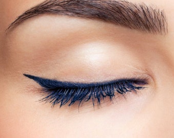 BLUE Night Eyeliner | Dark Blue Lip Liner | SAFE on both eye and lips | Natural Organic Vegan Eye Lip Liner | Environmental friendly makeup