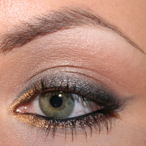 GOLD EYE Pencil LINER / Oro Gel EyeLiner Punta Fina / Para ojos sensibles / Cosmética Mineral Natural Vegana 100% Orgánica