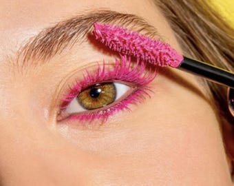 Natural Fuchsia Mascara | Vegan, Organic, GMO-Free | 100% Natural, Clump-Free & Waterproof | Bare Natur-All Minerals