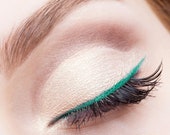 GREEN Emerald PEN EYELINER Easy to use Liquid Non-Toxic Organic Vegan Natural Waterproof for sensitive eyes