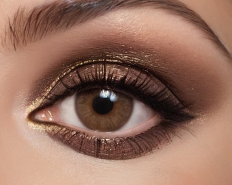 Cocoa Sparkle Eyeshadow: Vegan Brown Mineral Eye Shadow