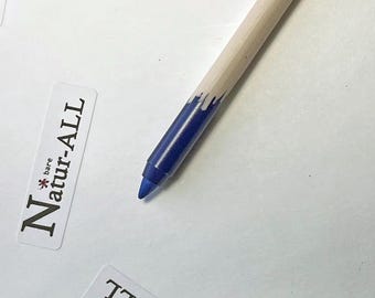 Dark Cobalt Blue Eyeliner Lip Pencil: Vegan Natural Dual Use Makeup