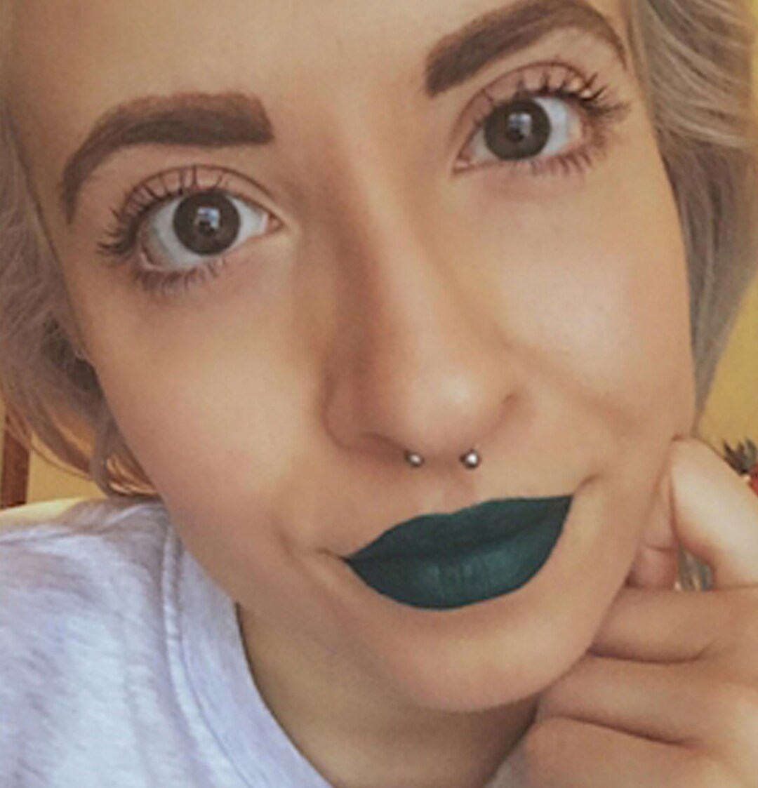 DARK GREEN Lip Gloss Liquid Lipstick Organic Vegan Etsy