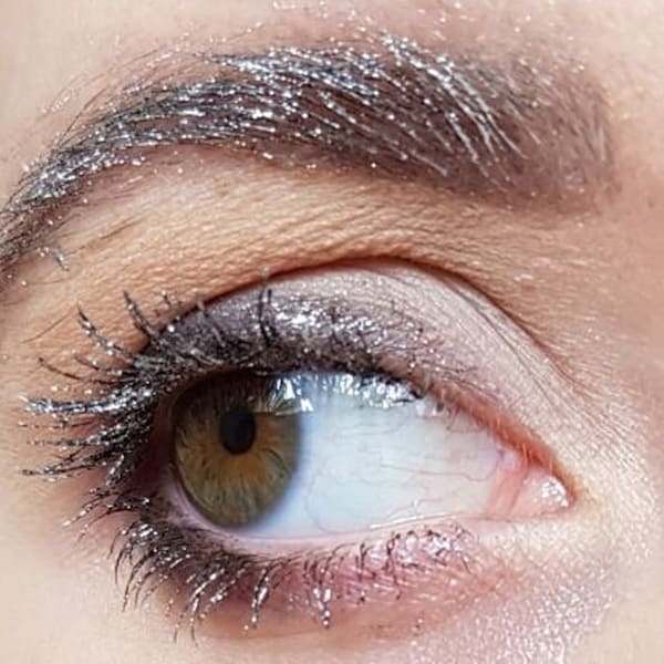 Mascara von Pestañas GLITTER TOP COAT für das Auffrischen von Flecken und Glanz für die Augen - 100% Natürlich Vegan und Organisch