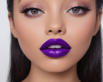 Matte Purple Vegan Lip Gloss: Long Lasting, Cruelty-Free