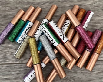 Vegan Hypoallergenic Glitter Eyeliner SET of 3  Organic Waterproof Liquid Colors