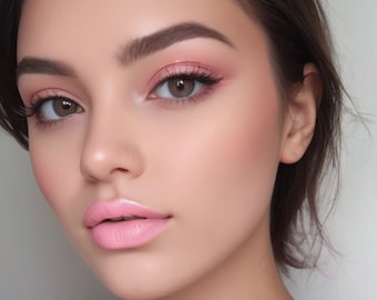 Matte Light Pink Lipstick: Organic Vegan Lip Tint