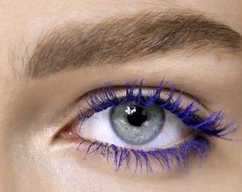 PURPLE MASCARA Gothic / Vegano, Orgánico, Sin Gluten / Voluminizante y espesante / Sin Grumos y A prueba de Agua / Para ojos sensibles / Eco