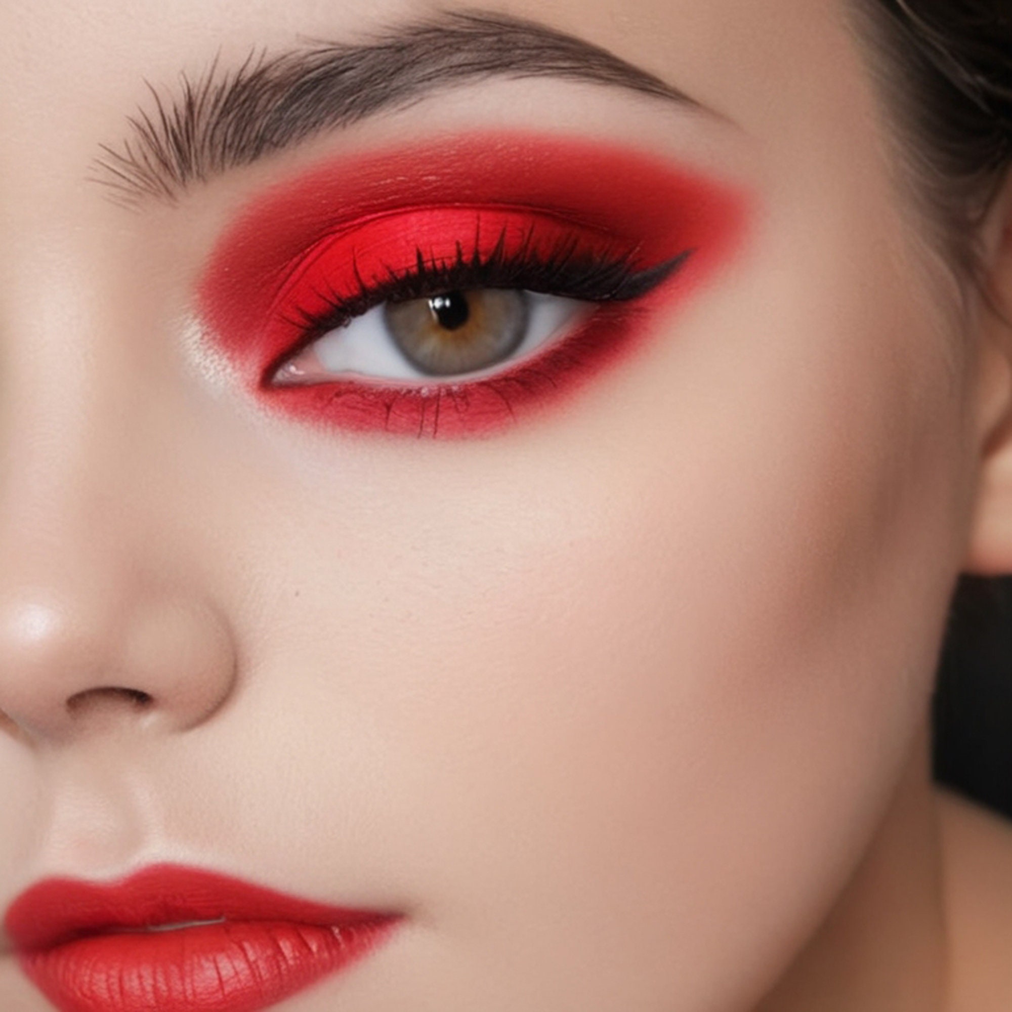 Red based eyeshadow discount