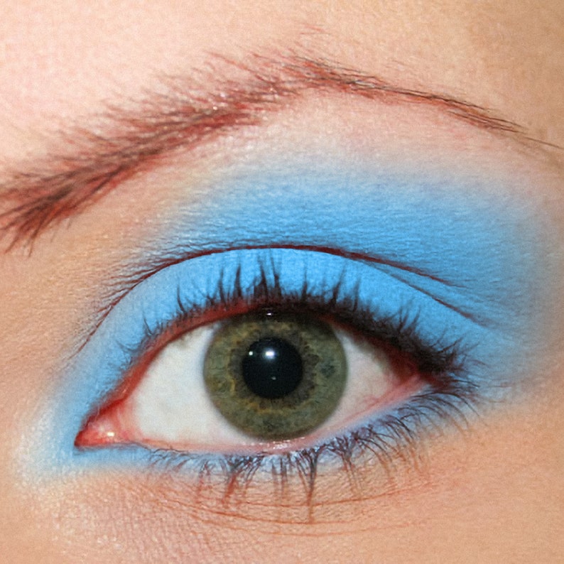Azul Brillante Turquesa Sombra de Ojos 100 Orgánico y Etsy