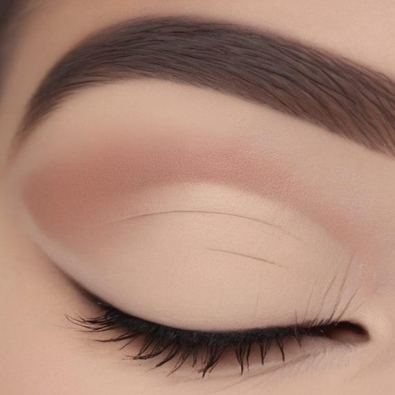Natural Beige Shadow, Matte Vegan Eye Powder | Mineral Mica Blend, Travel Compact, Titanium-Free