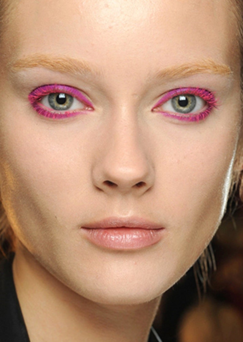 PINK MASCARA Bare Color Violet Fuschia Minerals Vegan Etsy