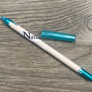 Turquoise EYE Pencil Waterproof Natural blue eye liner For sensitive Eyes Organic Vegan Natural Cobalt Mineral Creamy & Firm tip image 7