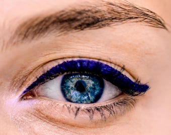 Blue Liquid Eyeliner: Vegan Organic Matte Sapphire Liner