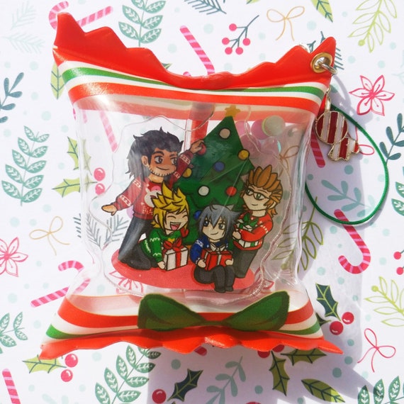 2022 Christmas Fic Ffxv Ffxv Final Fantasy Xv Chocobros Christmas Candy Bag Keychain | Etsy