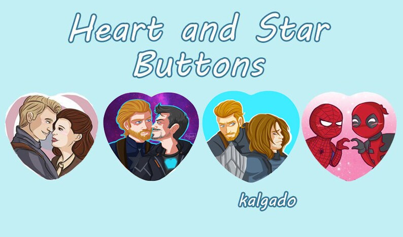 Shipping Heart Buttons