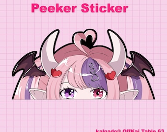 Indie Vtuber NOT VShojo Ironmouse Peeker Sticker