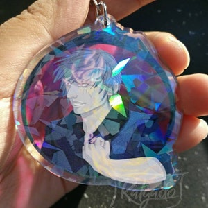 Final Fantasy XV FFXV Episode Ignis Sagefire Holographic Acrylic Keychain Charm
