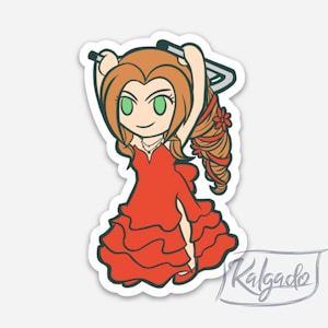 Final Fantasy VII FF7 Chairith Aerith Gainsborough Vinyl Sticker
