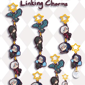 Devil Demon Boys  Linking Acrylic Keychain Charms