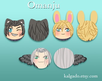 Final Fantasy VII FF7 Omanju Plush Keychain Charm