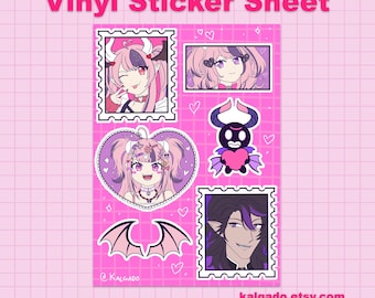 Ironmouse and Bubi Vtuber Sticker Sheet