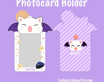 Final Fantasy XIV FFXIV Moogle Photocard Holder Keychain