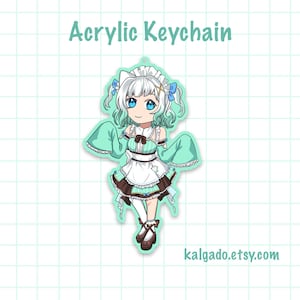 Maid Mint Vtuber acrylic keychain charm