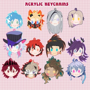 Holostars EN Tempus Armis Acrylic Keychains Charms