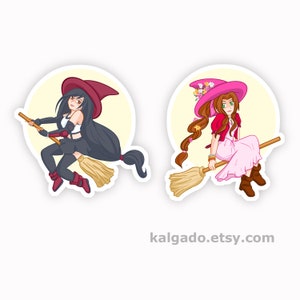 Final Fantasy VII FFVII FF7 Witch Girlfriend Tifa Lockhart Aerith Gainsborough Vinyl Stickers Decals
