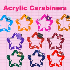 PREORDER Holostars EN Acrylic Carabiner Keychain Holder