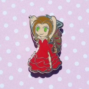 Chairith Final Fantasy VII FF7 FFVII Aeirth Gainsborough Hard Enamel Pin