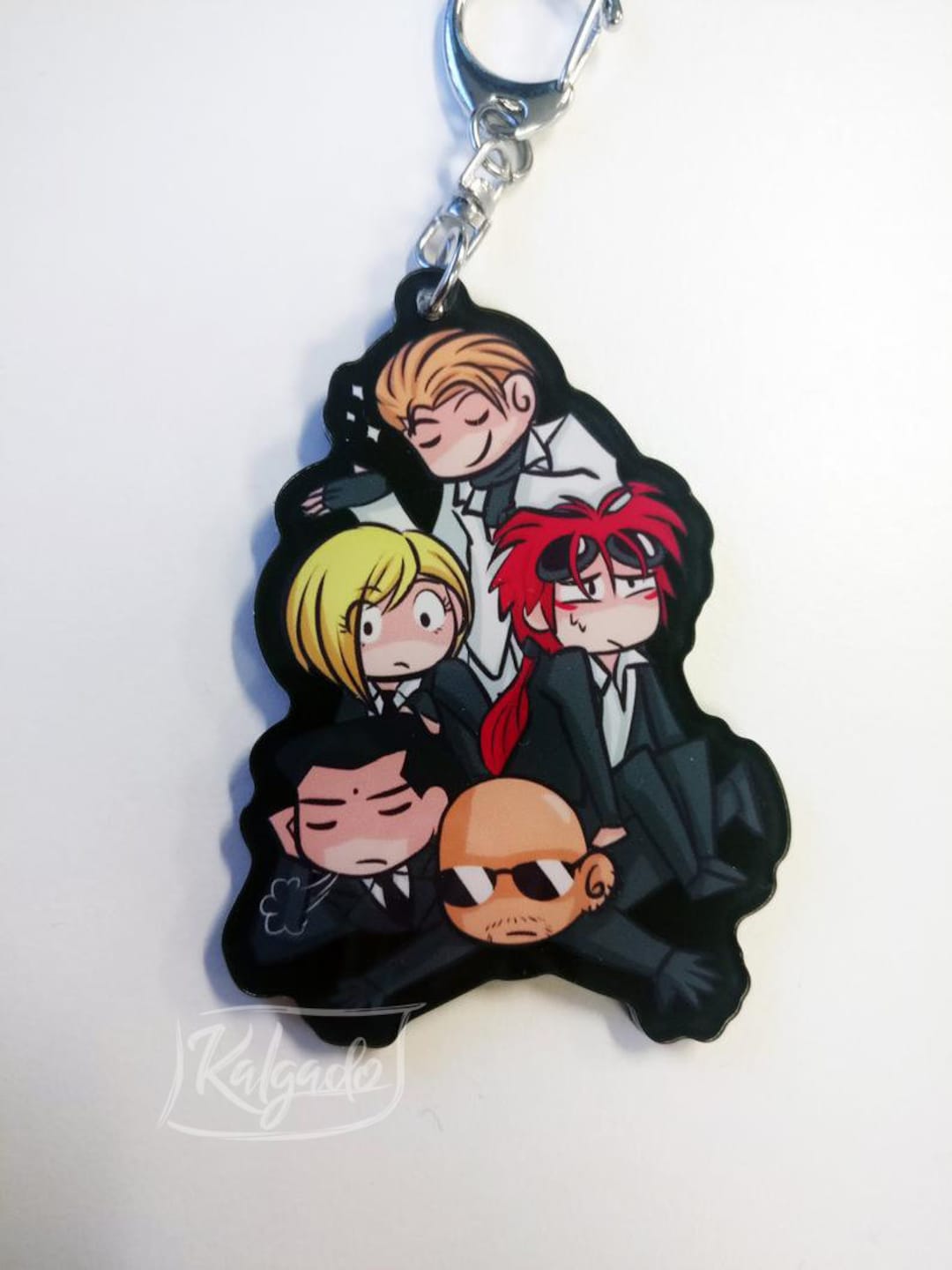 Final Fantasy VII FFVII FF7 Pile of Turks Acrylic Keychain Charm - Etsy