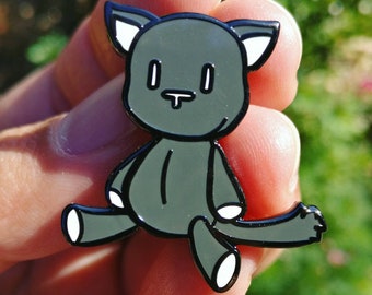 Mr Kitty Cat Video Game Enamel Pin