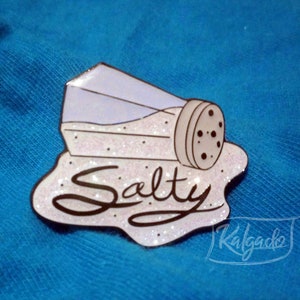 Salty Glitter Enamel Pin